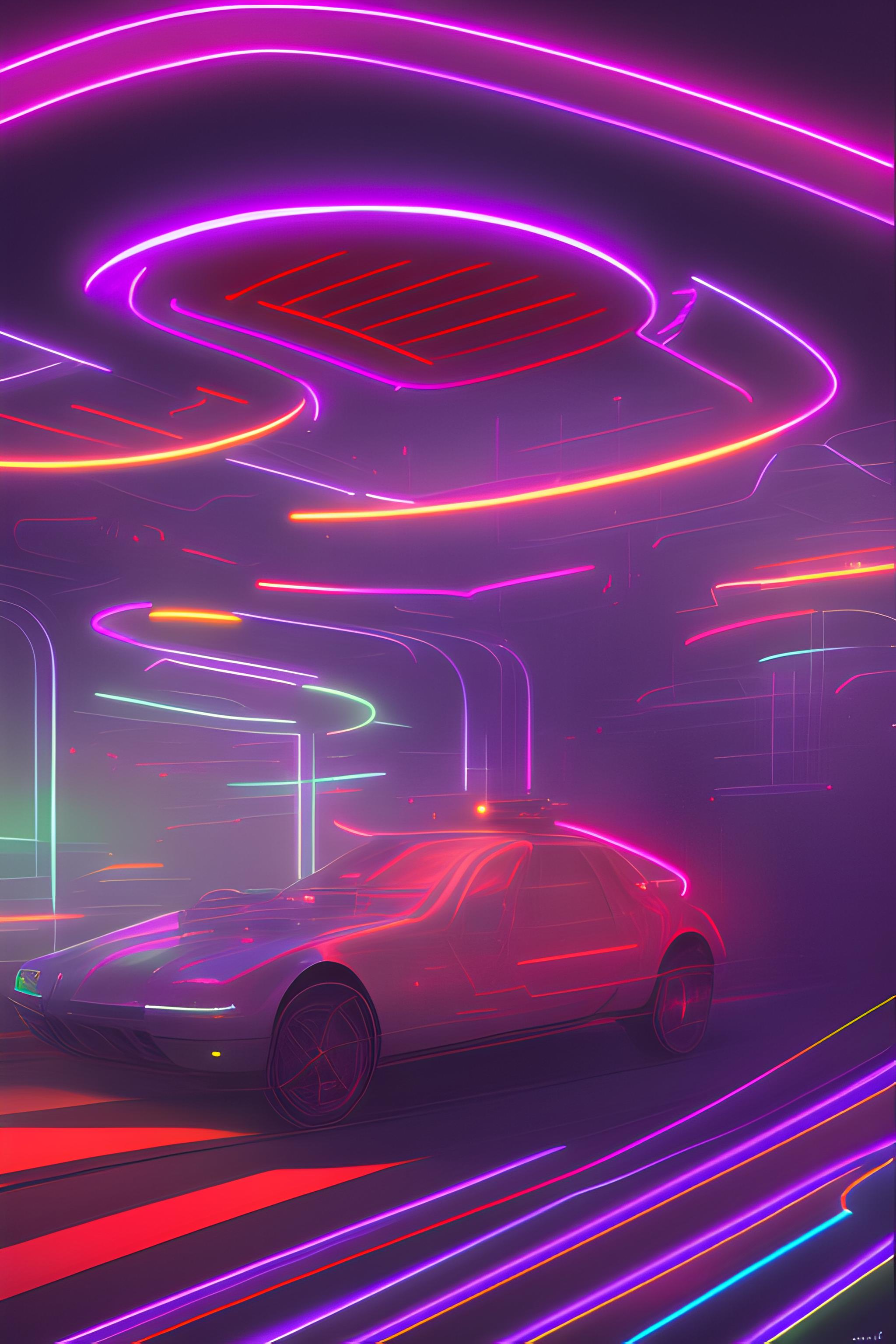 Tech, Neon, | Wallpapers.ai